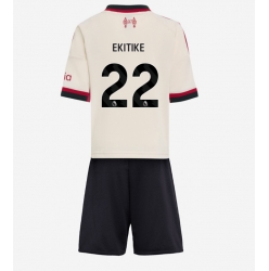 Fotbollsset Barn Liverpool Hugo Ekitike #22 Bortatröja 2025-26 Mini-Kit Kortärmad (+ korta byxor)
