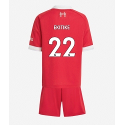 Fotbollsset Barn Liverpool Hugo Ekitike #22 Hemmatröja 2025-26 Mini-Kit Kortärmad (+ korta byxor)