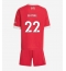 Fotbollsset Barn Liverpool Hugo Ekitike #22 Hemmatröja 2025-26 Mini-Kit Kortärmad (+ korta byxor)