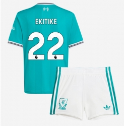 Fotbollsset Barn Liverpool Hugo Ekitike #22 Tredje Tröja 2025-26 Mini-Kit Kortärmad (+ korta byxor)