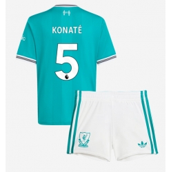 Fotbollsset Barn Liverpool Ibrahima Konate #5 Tredje Tröja 2025-26 Mini-Kit Kortärmad (+ korta byxor)