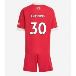Fotbollsset Barn Liverpool Jeremie Frimpong #30 Hemmatröja 2025-26 Mini-Kit Kortärmad (+ korta byxor)