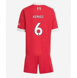 Fotbollsset Barn Liverpool Milos Kerkez #6 Hemmatröja 2025-26 Mini-Kit Kortärmad (+ korta byxor)