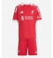 Fotbollsset Barn Liverpool Mohamed Salah #11 Hemmatröja 2025-26 Mini-Kit Kortärmad (+ korta byxor)
