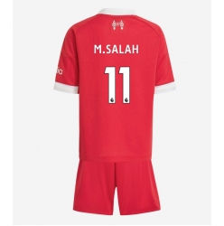 Fotbollsset Barn Liverpool Mohamed Salah #11 Hemmatröja 2025-26 Mini-Kit Kortärmad (+ korta byxor)