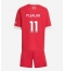 Fotbollsset Barn Liverpool Mohamed Salah #11 Hemmatröja 2025-26 Mini-Kit Kortärmad (+ korta byxor)