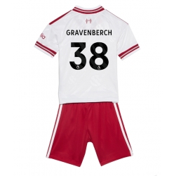 Fotbollsset Barn Liverpool Ryan Gravenberch #38 Bortatröja 2026-27 Mini-Kit Kortärmad (+ korta byxor)