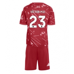 Fotbollsset Barn Liverpool Victor Munoz #23 Hemmatröja 2026-27 Mini-Kit Kortärmad (+ korta byxor)