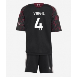 Fotbollsset Barn Liverpool Virgil van Dijk #4 Tredje Tröja 2026-27 Mini-Kit Kortärmad (+ korta byxor)