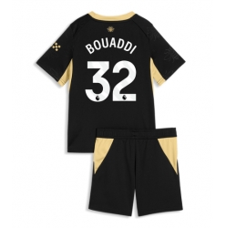 Fotbollsset Barn Manchester City Ayyoub Bouaddi #32 Bortatröja 2026-27 Mini-Kit Kortärmad (+ korta byxor)