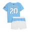 Fotbollsset Barn Manchester City Bernardo Silva #20 Hemmatröja 2025-26 Mini-Kit Kortärmad (+ korta byxor)
