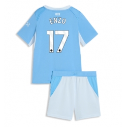 Fotbollsset Barn Manchester City Enzo Fernandez #17 Hemmatröja 2026-27 Mini-Kit Kortärmad (+ korta byxor)