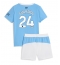 Fotbollsset Barn Manchester City Josko Gvardiol #24 Hemmatröja 2025-26 Mini-Kit Kortärmad (+ korta byxor)