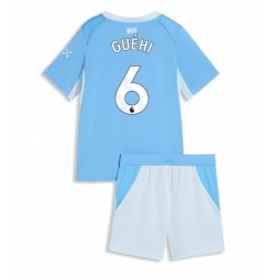 Fotbollsset Barn Manchester City Marc Guehi #6 Hemmatröja 2026-27 Mini-Kit Kortärmad (+ korta byxor)