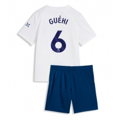 Fotbollsset Barn Manchester City Marc Guehi #6 Tredje Tröja 2026-27 Mini-Kit Kortärmad (+ korta byxor)