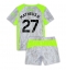 Fotbollsset Barn Manchester City Matheus Nunes #27 Tredje Tröja 2025-26 Mini-Kit Kortärmad (+ korta byxor)