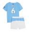 Fotbollsset Barn Manchester City Nathan Ake #6 Hemmatröja 2025-26 Mini-Kit Kortärmad (+ korta byxor)