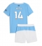 Fotbollsset Barn Manchester City Nico Gonzalez #14 Hemmatröja 2025-26 Mini-Kit Kortärmad (+ korta byxor)