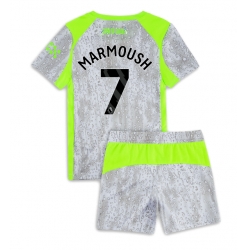 Fotbollsset Barn Manchester City Omar Marmoush #7 Tredje Tröja 2025-26 Mini-Kit Kortärmad (+ korta byxor)