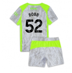 Fotbollsset Barn Manchester City Oscar Bobb #52 Tredje Tröja 2025-26 Mini-Kit Kortärmad (+ korta byxor)