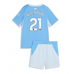 Fotbollsset Barn Manchester City Rayan Ait-Nouri #21 Hemmatröja 2026-27 Mini-Kit Kortärmad (+ korta byxor)