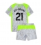 Fotbollsset Barn Manchester City Rayan Ait-Nouri #21 Tredje Tröja 2025-26 Mini-Kit Kortärmad (+ korta byxor)