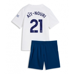 Fotbollsset Barn Manchester City Rayan Ait-Nouri #21 Tredje Tröja 2026-27 Mini-Kit Kortärmad (+ korta byxor)