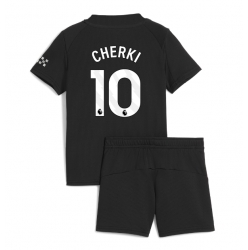 Fotbollsset Barn Manchester City Rayan Cherki #10 Bortatröja 2025-26 Mini-Kit Kortärmad (+ korta byxor)