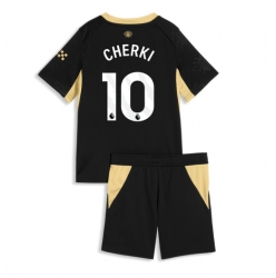 Fotbollsset Barn Manchester City Rayan Cherki #10 Bortatröja 2026-27 Mini-Kit Kortärmad (+ korta byxor)