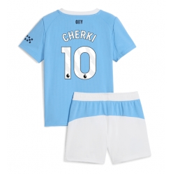 Fotbollsset Barn Manchester City Rayan Cherki #10 Hemmatröja 2025-26 Mini-Kit Kortärmad (+ korta byxor)