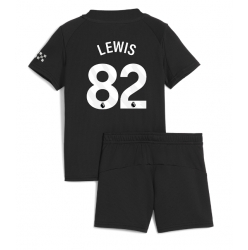 Fotbollsset Barn Manchester City Rico Lewis #82 Bortatröja 2025-26 Mini-Kit Kortärmad (+ korta byxor)