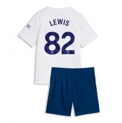 Fotbollsset Barn Manchester City Rico Lewis #82 Tredje Tröja 2026-27 Mini-Kit Kortärmad (+ korta byxor)