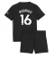 Fotbollsset Barn Manchester City Rodri Hernandez #16 Bortatröja 2025-26 Mini-Kit Kortärmad (+ korta byxor)