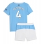 Fotbollsset Barn Manchester City Tijjani Reijnders #4 Hemmatröja 2025-26 Mini-Kit Kortärmad (+ korta byxor)