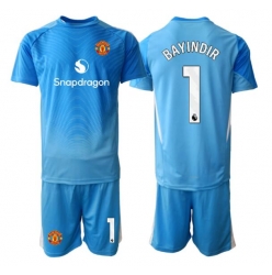 Fotbollsset Barn Manchester United Altay Bayindir #1 Målvakt Hemmatröja 2025-26 Mini-Kit Kortärmad (+ korta byxor)
