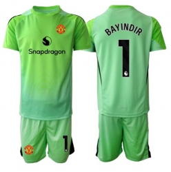 Fotbollsset Barn Manchester United Altay Bayindir #1 Målvakt Tredje Tröja 2025-26 Mini-Kit Kortärmad (+ korta byxor)