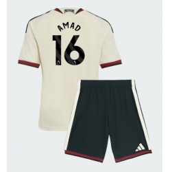 Fotbollsset Barn Manchester United Amad Diallo #16 Tredje Tröja 2026-27 Mini-Kit Kortärmad (+ korta byxor)