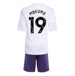 Fotbollsset Barn Manchester United Bryan Mbeumo #19 Bortatröja 2025-26 Mini-Kit Kortärmad (+ korta byxor)