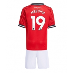 Fotbollsset Barn Manchester United Bryan Mbeumo #19 Hemmatröja 2025-26 Mini-Kit Kortärmad (+ korta byxor)