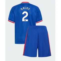 Fotbollsset Barn Manchester United Diogo Dalot #2 Bortatröja 2026-27 Mini-Kit Kortärmad (+ korta byxor)