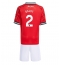 Fotbollsset Barn Manchester United Diogo Dalot #2 Hemmatröja 2025-26 Mini-Kit Kortärmad (+ korta byxor)