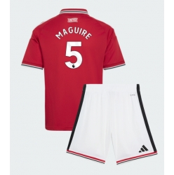 Fotbollsset Barn Manchester United Harry Maguire #5 Hemmatröja 2026-27 Mini-Kit Kortärmad (+ korta byxor)