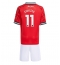 Fotbollsset Barn Manchester United Joshua Zirkzee #11 Hemmatröja 2025-26 Mini-Kit Kortärmad (+ korta byxor)