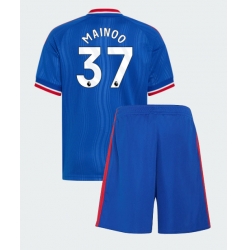 Fotbollsset Barn Manchester United Kobbie Mainoo #37 Bortatröja 2026-27 Mini-Kit Kortärmad (+ korta byxor)