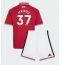 Fotbollsset Barn Manchester United Kobbie Mainoo #37 Hemmatröja 2026-27 Mini-Kit Kortärmad (+ korta byxor)