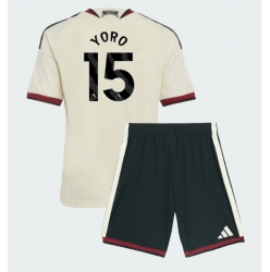Fotbollsset Barn Manchester United Leny Yoro #15 Tredje Tröja 2026-27 Mini-Kit Kortärmad (+ korta byxor)