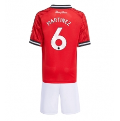 Fotbollsset Barn Manchester United Lisandro Martinez #6 Hemmatröja 2025-26 Mini-Kit Kortärmad (+ korta byxor)