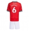Fotbollsset Barn Manchester United Lisandro Martinez #6 Hemmatröja 2025-26 Mini-Kit Kortärmad (+ korta byxor)