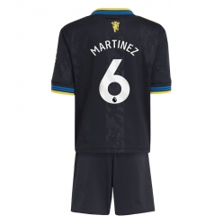 Fotbollsset Barn Manchester United Lisandro Martinez #6 Tredje Tröja 2025-26 Mini-Kit Kortärmad (+ korta byxor)