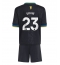 Fotbollsset Barn Manchester United Luke Shaw #23 Tredje Tröja 2025-26 Mini-Kit Kortärmad (+ korta byxor)